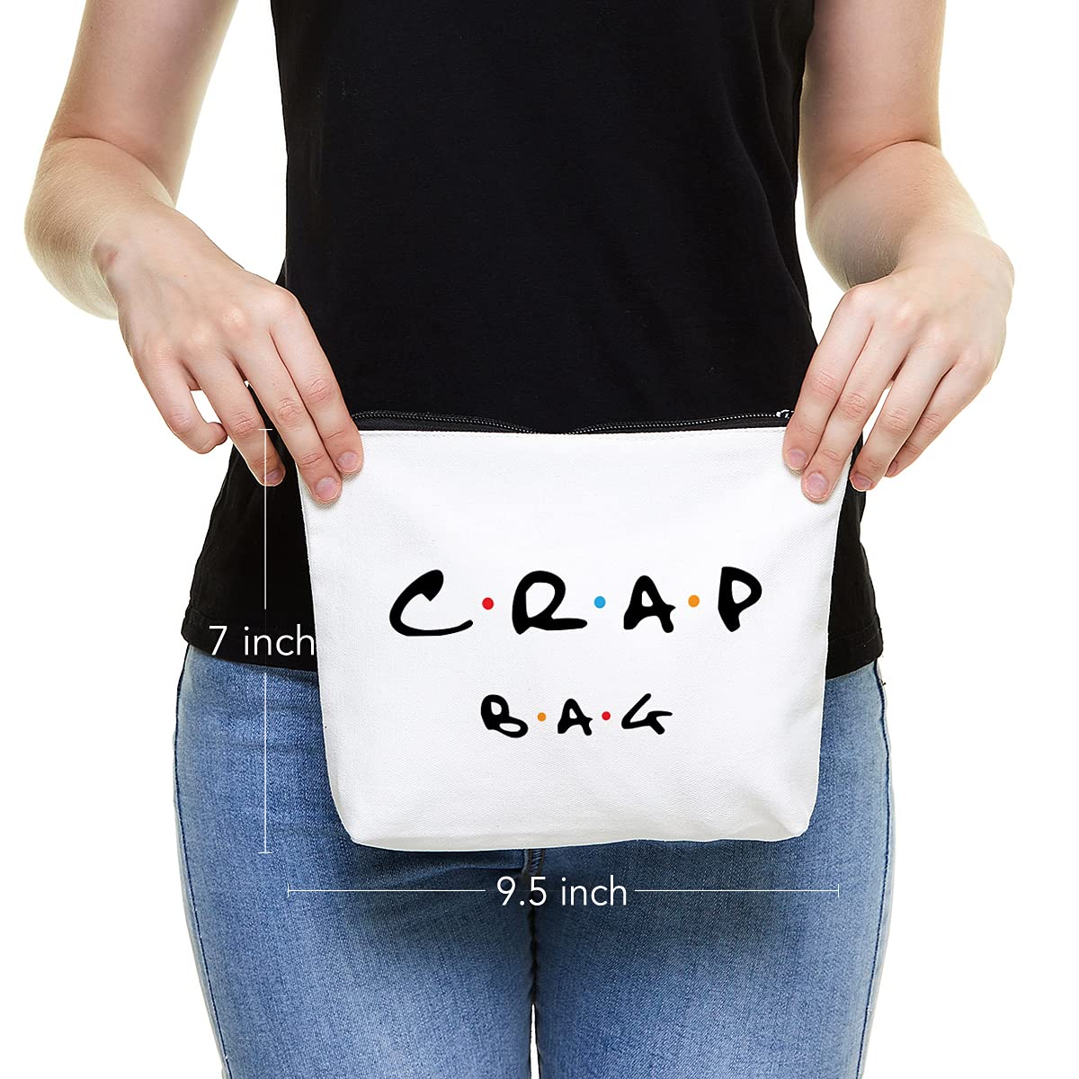 IHopes+ canvas makeup bag soft durable — everyday reliable material