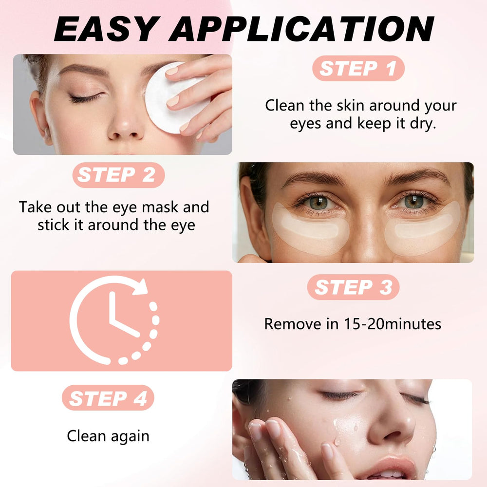 Iiglitch Micro Eye Patches near dark circles closeup to brighten and soothe