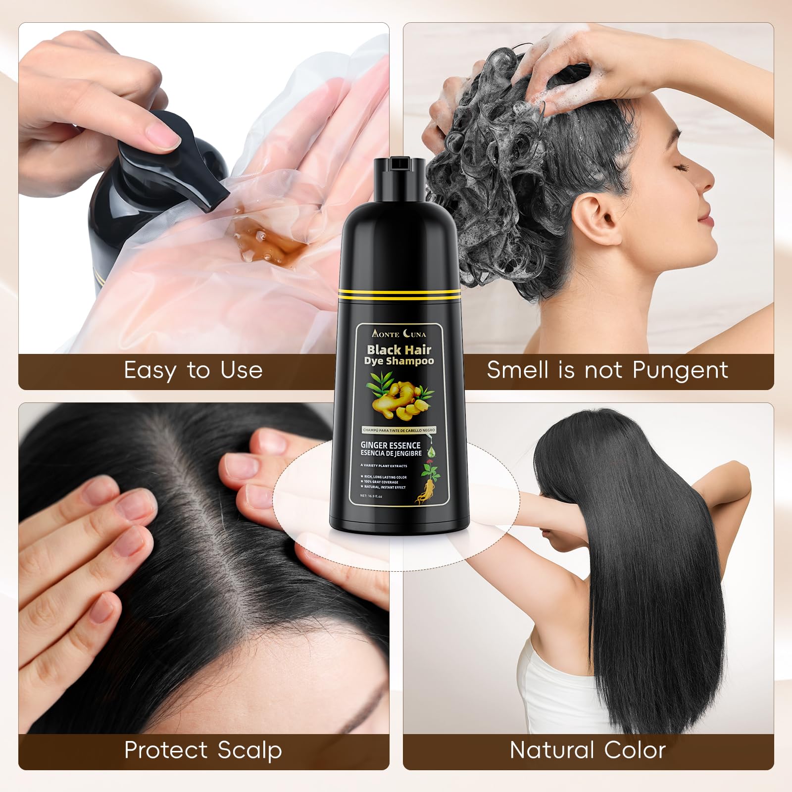 IIIMEIDU at-home dye and shampoo routine suggesting salon-quality results.