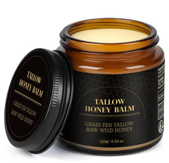 IIIMEIDU beef tallow honey balm jar for daily facial and body hydration.