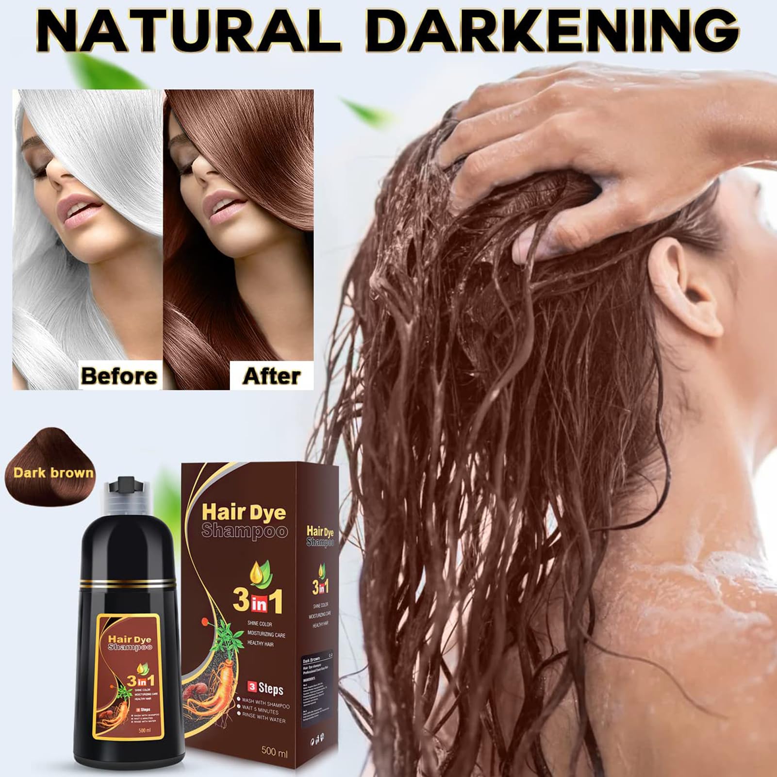 IIIMEIDU gray hair coverage in 5-10 minutes supports quick touch-ups.