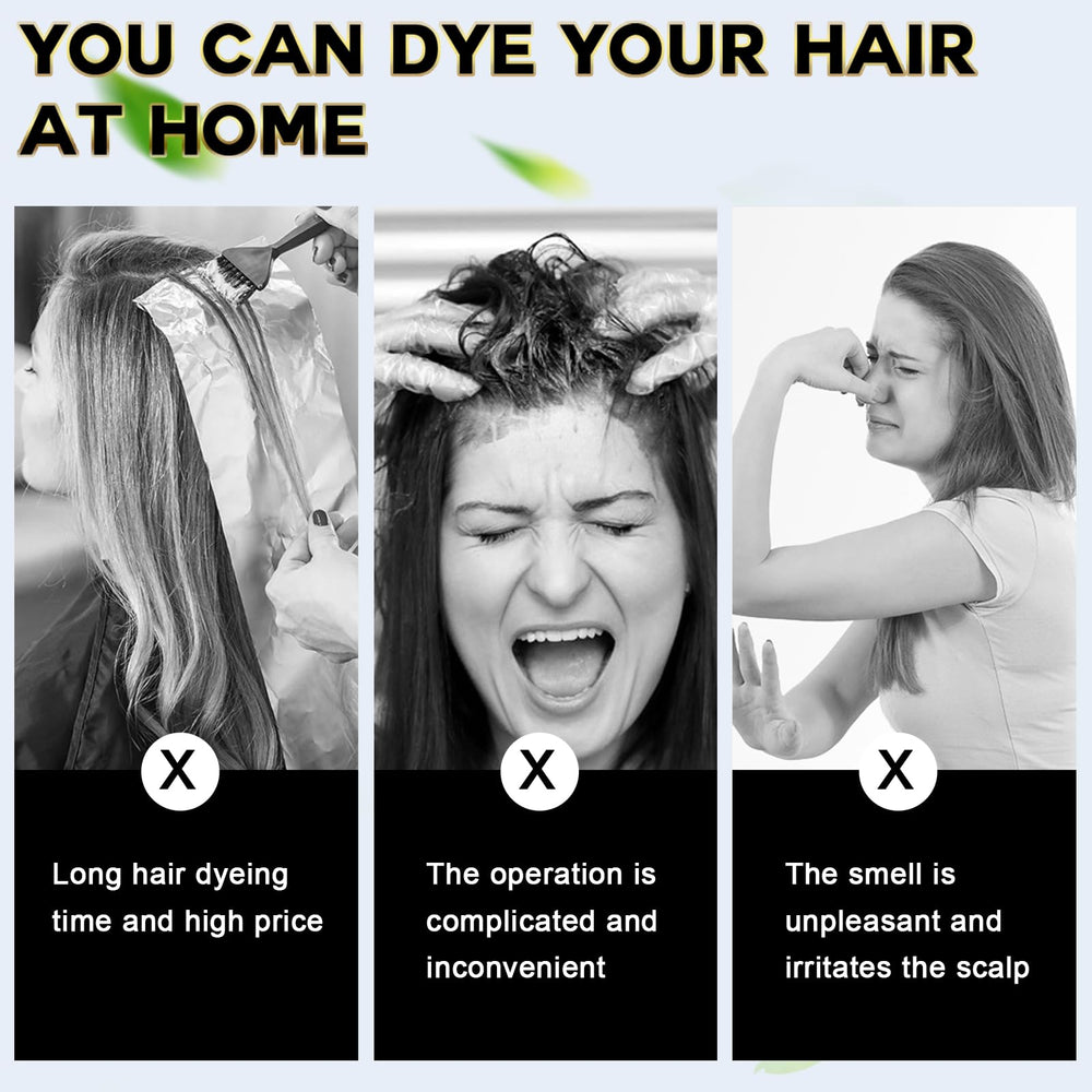 IIIMEIDU Hair Dye Shampoo bottle-setup on vanity for home coloring