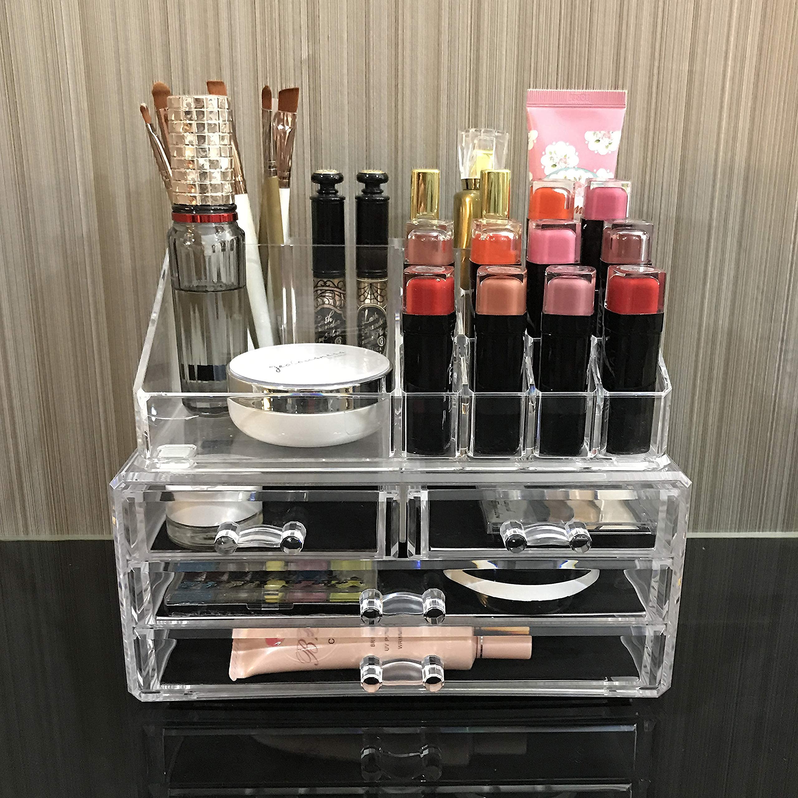 Ikee Design makeup organizer keeps accessories organized and accessible