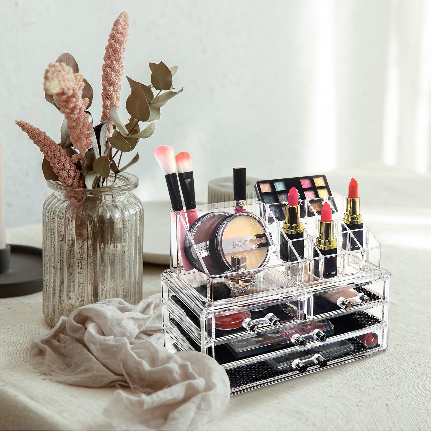 Ikee Design lipstick slots store 12 lipsticks for easy selection