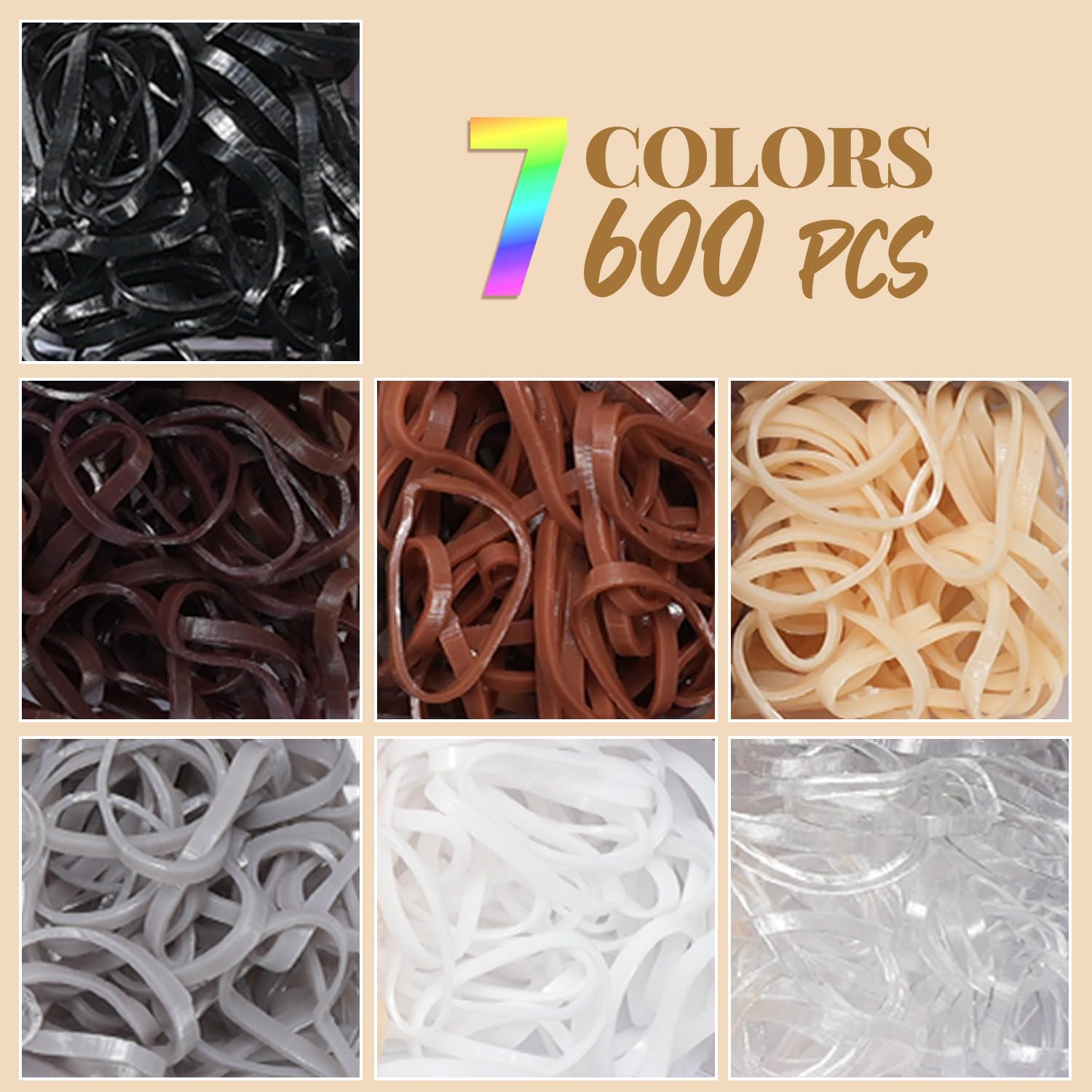 IKOCO colorful hair clips variety for neat ponytails and braids.