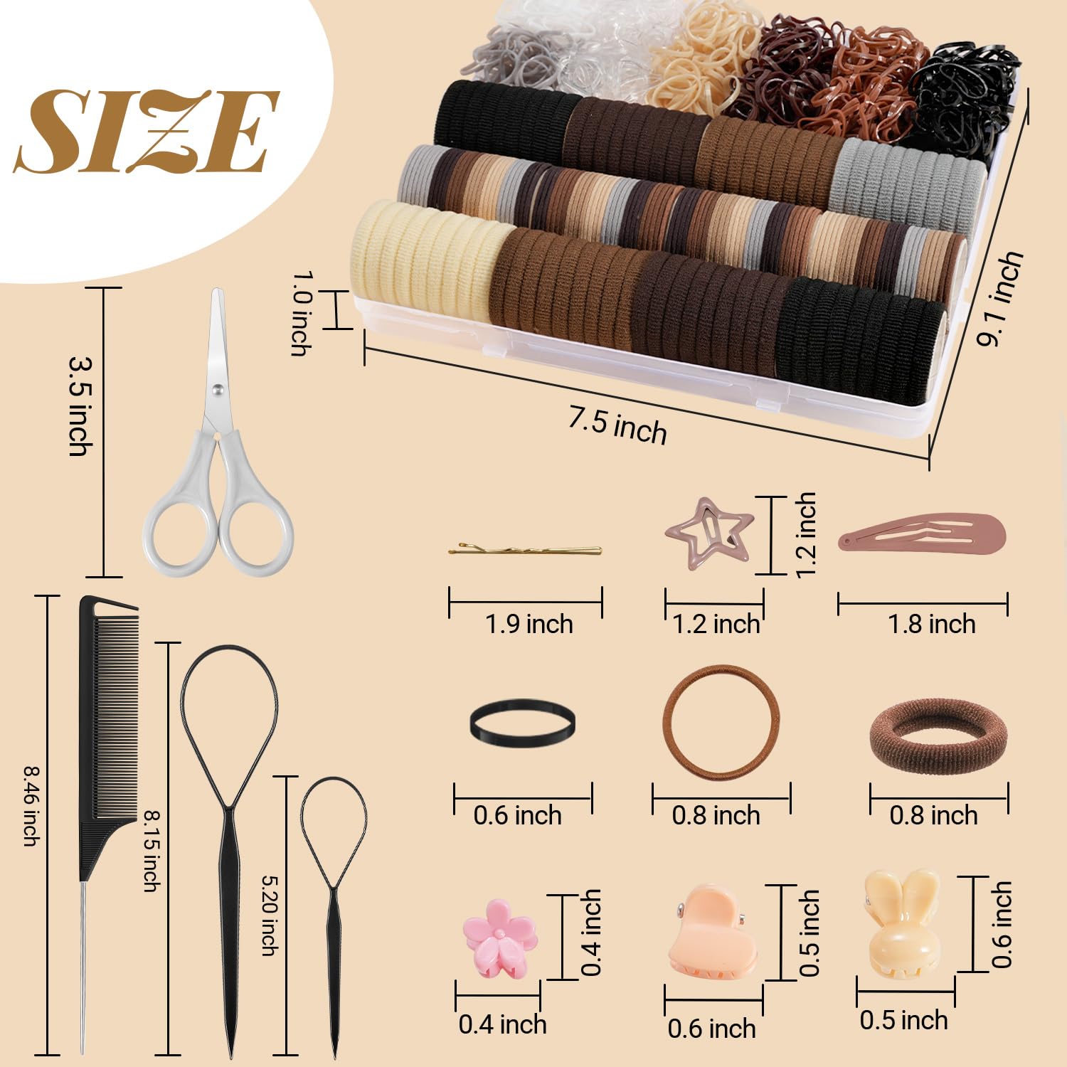 IKOCO hair bands and clips assortment for versatile toddler styling.