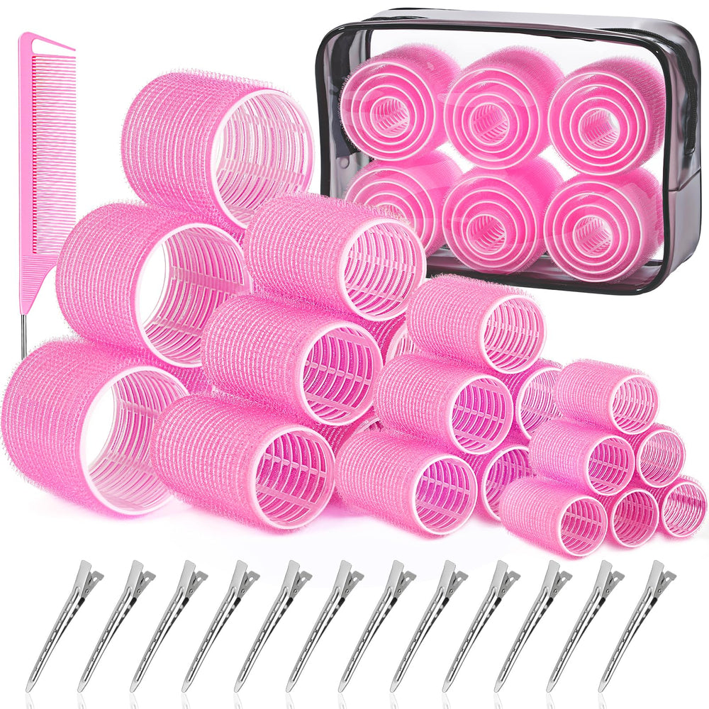 IKOCO hair rollers full set with clips enables versatile styling for all hair lengths