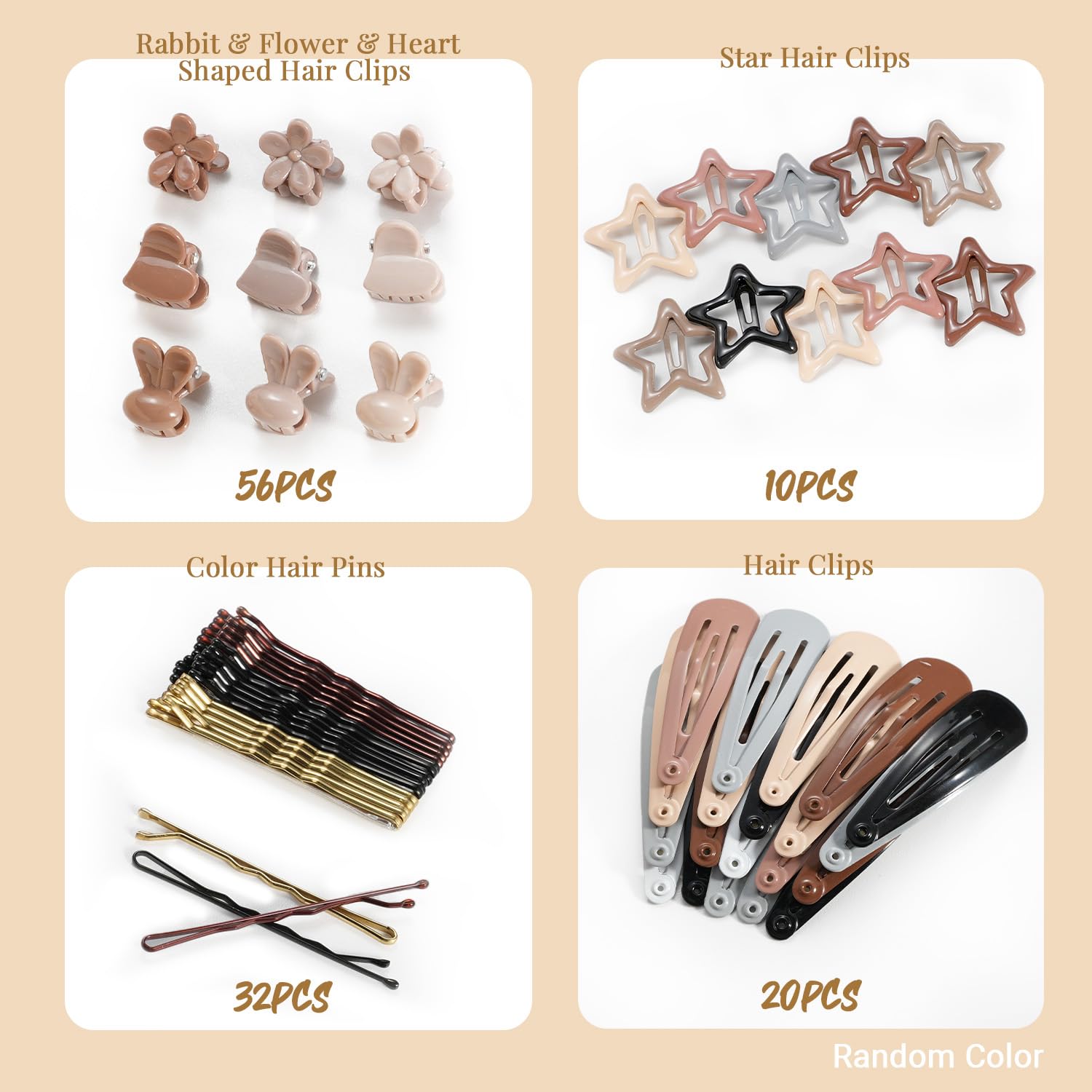 IKOCO mini star pins and baby pins add cute accents with secure hold.
