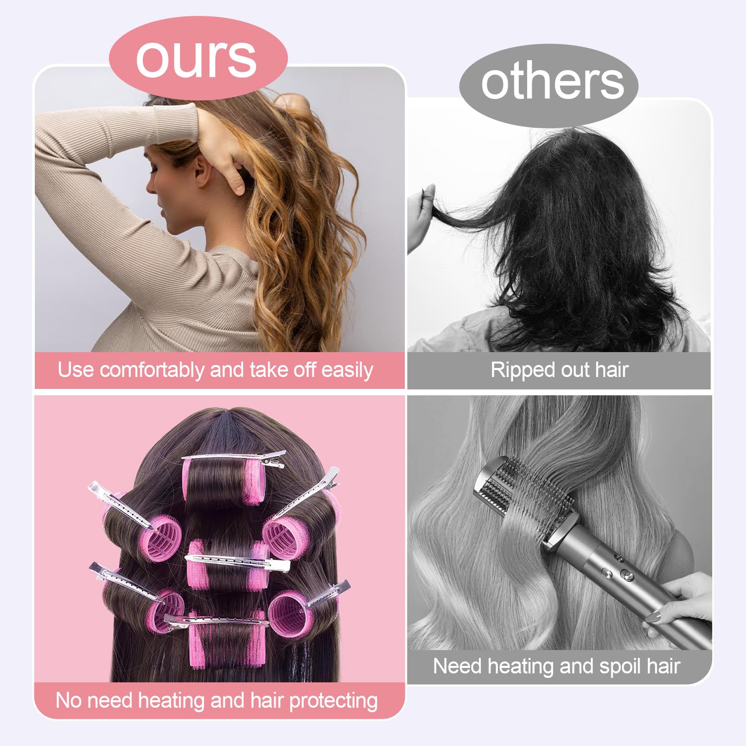 IKOCO rat-tail comb included for precise sectioning during styling