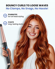 IKV curling wand showing lightweight design for travel styling