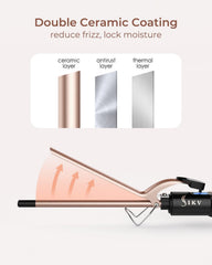 IKV dual-PTC fast heat in 60 seconds for speedy styling