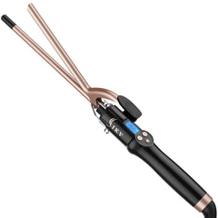 IKV small curling iron 3/8-inch barrel heats quickly for quick salon-like waves