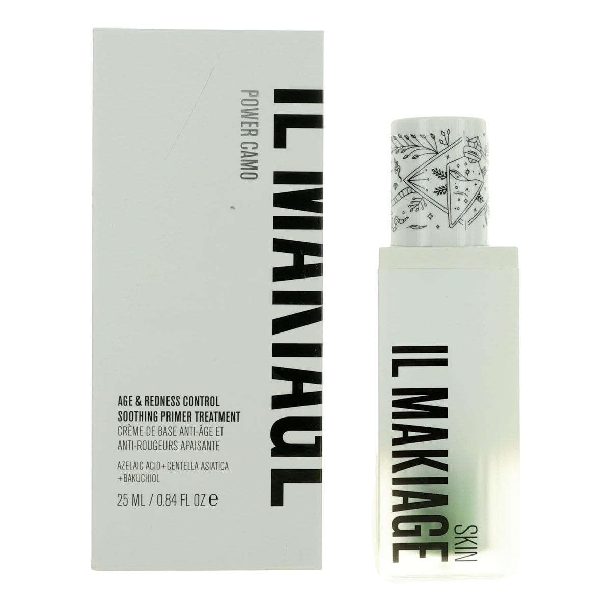 Il Makiage Power Camo Redness Defense Primer with green tint evens skin tone for smooth makeup