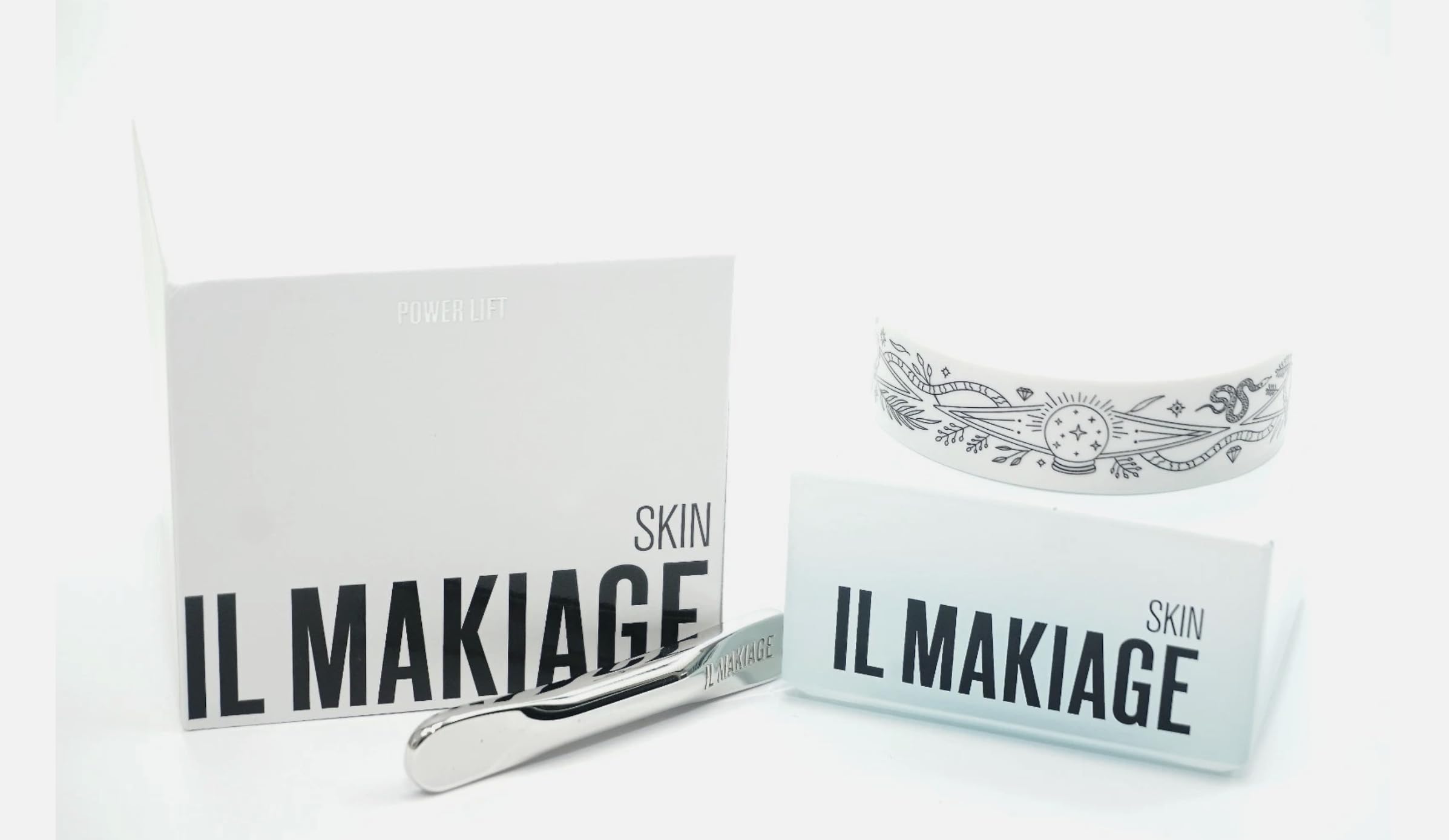 Il Makiage Power Lift cream jar closeup signaling rich texture for smoother skin prep.