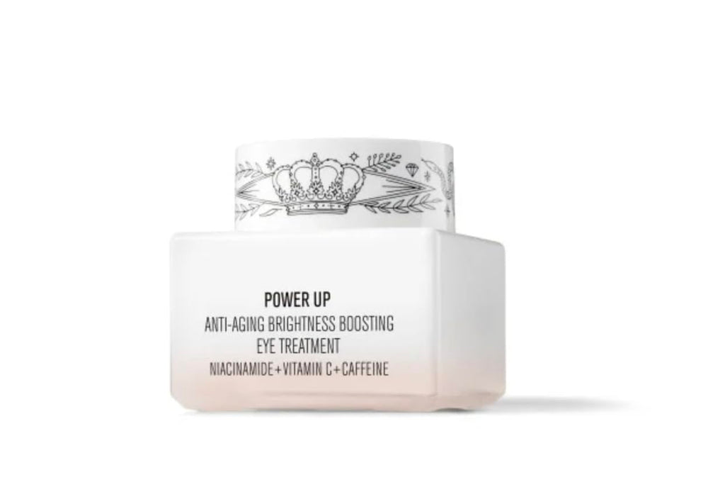 Il Makiage Power Up Eye Cream applicator massage demonstrates depuffing benefits