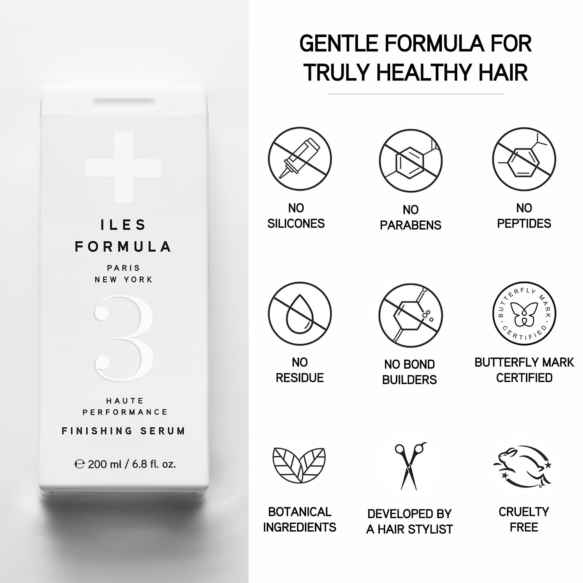 ILES FORMULA Lightweight vitamins and ceramide blend nourishing without weighing hair down