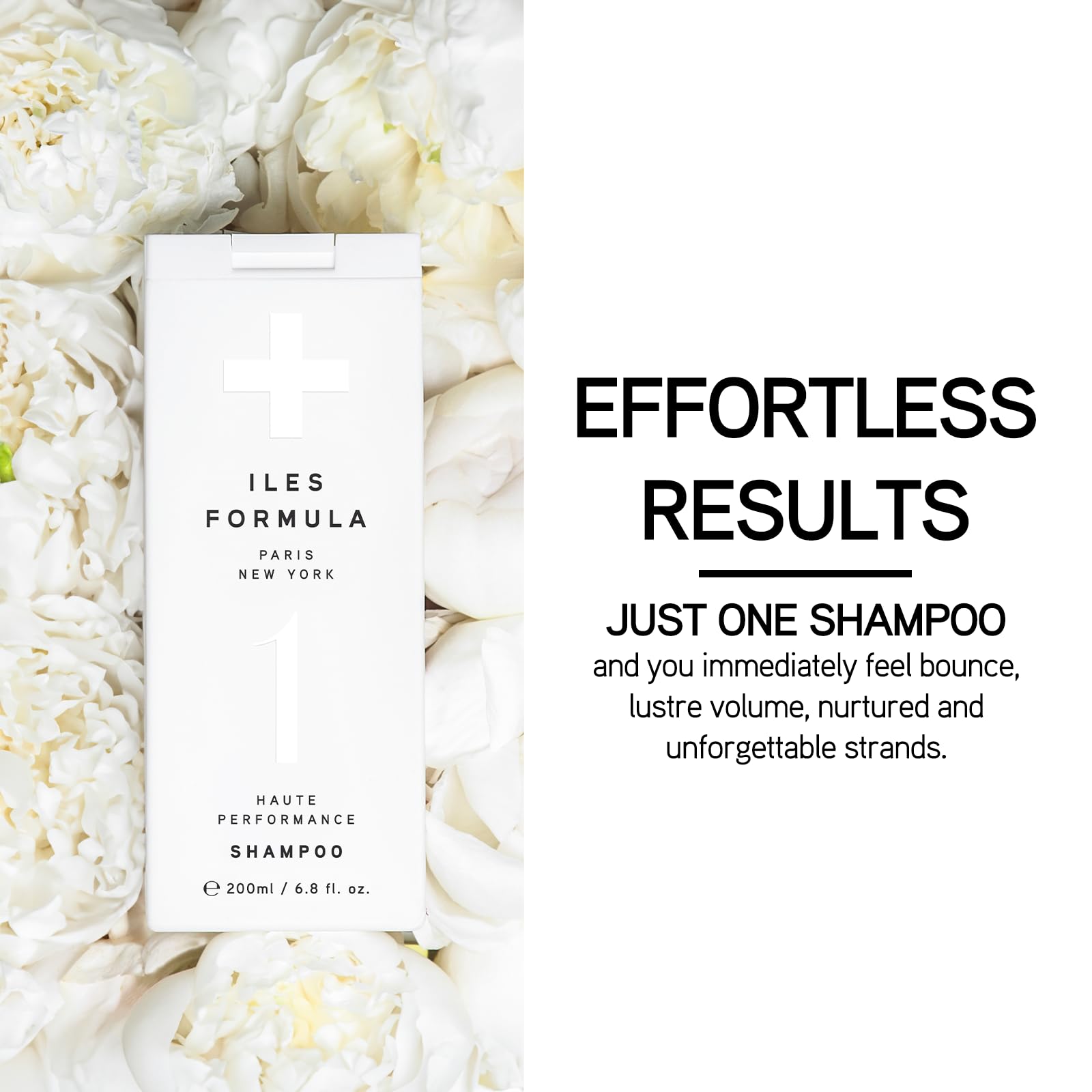 ILES FORMULA Shampoo wet hair lather captures rich hydration for frizz-prone strands.