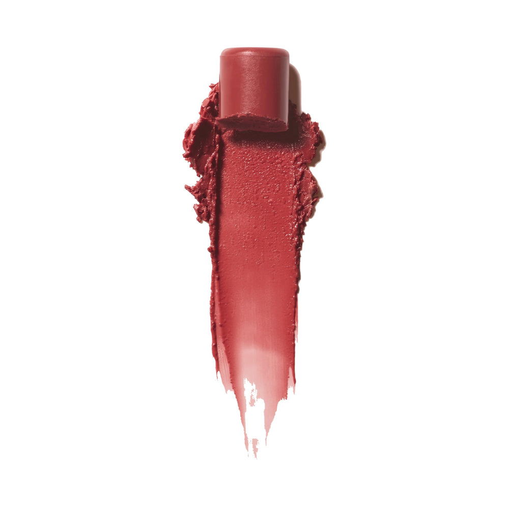 ILIA Balmy Tint application glide demonstrates creamy, buildable color on lips
