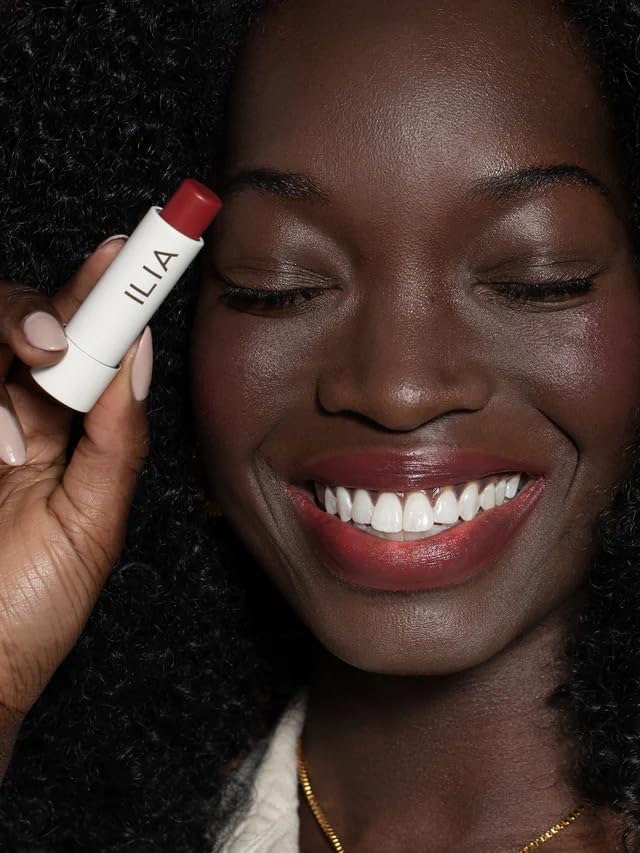 ILIA Balmy Tint Hydrating Lip Balm shea butter texture close-up