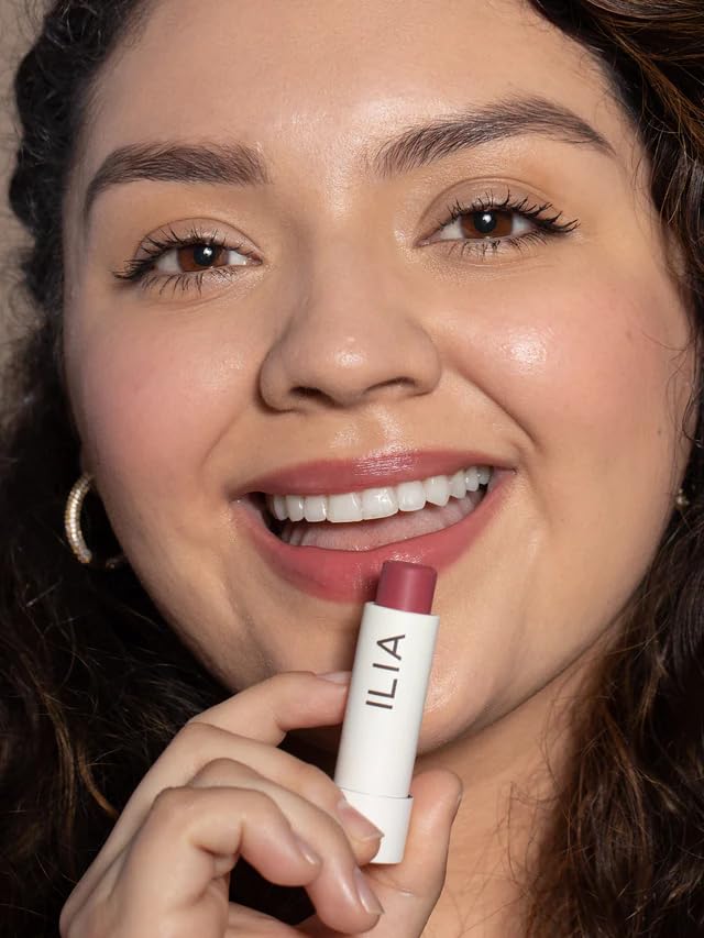 ILIA Balmy Tint rosehip oil nourishes and softens lips during wear