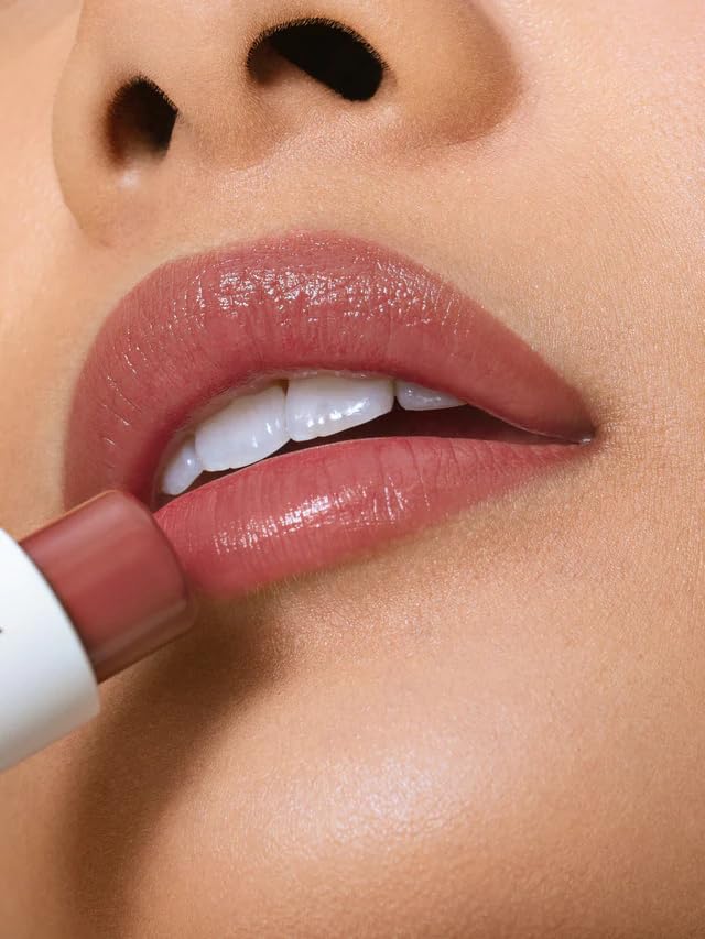 ILIA Balmy Tint Memoir dermatologist-tested label conveys sensitive-skin friendly, clean, vegan lip care.