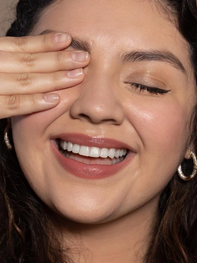 ILIA Balmy Tint Memoir natural lighting shot emphasizes sheer color and lip-quenching hydration.