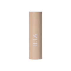 ILIA Color Block Lipstick Rosette application highlights smooth glide and full coverage.