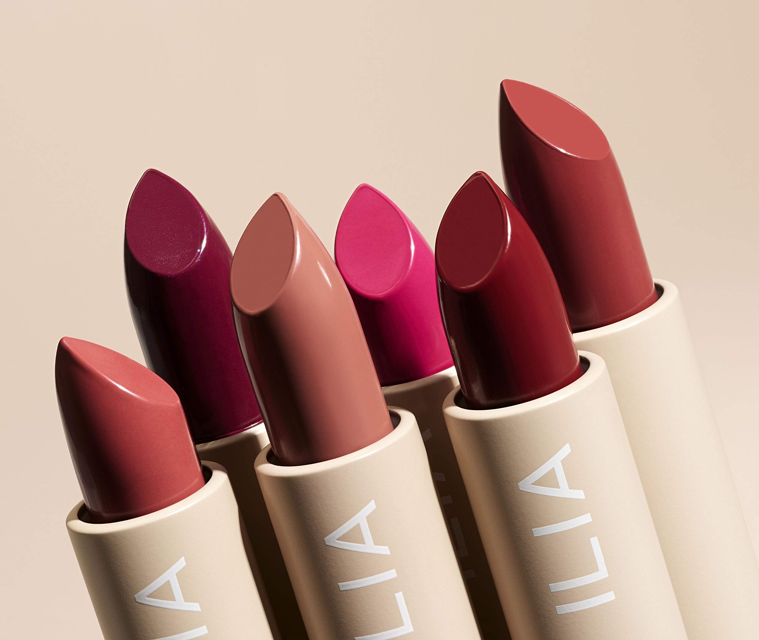 ILIA Rosette close-up reveals creamy finish and hydrated lips.