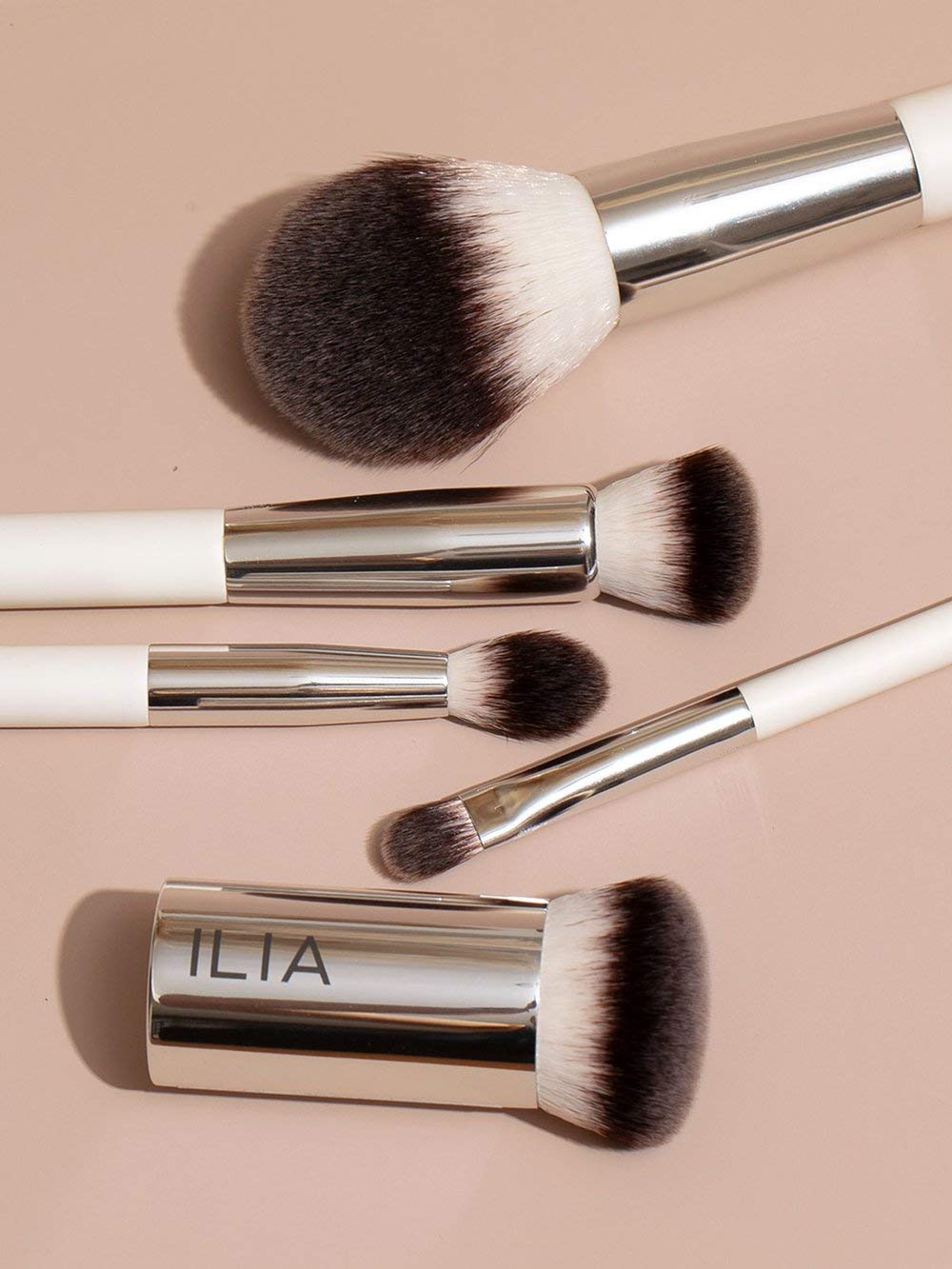 ILIA Complexion Brush works with liquid and cream formulas for a smooth finish.