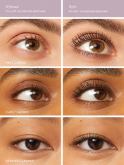 ILIA Fullest Volumizing Mascara lashes full appearance after coat