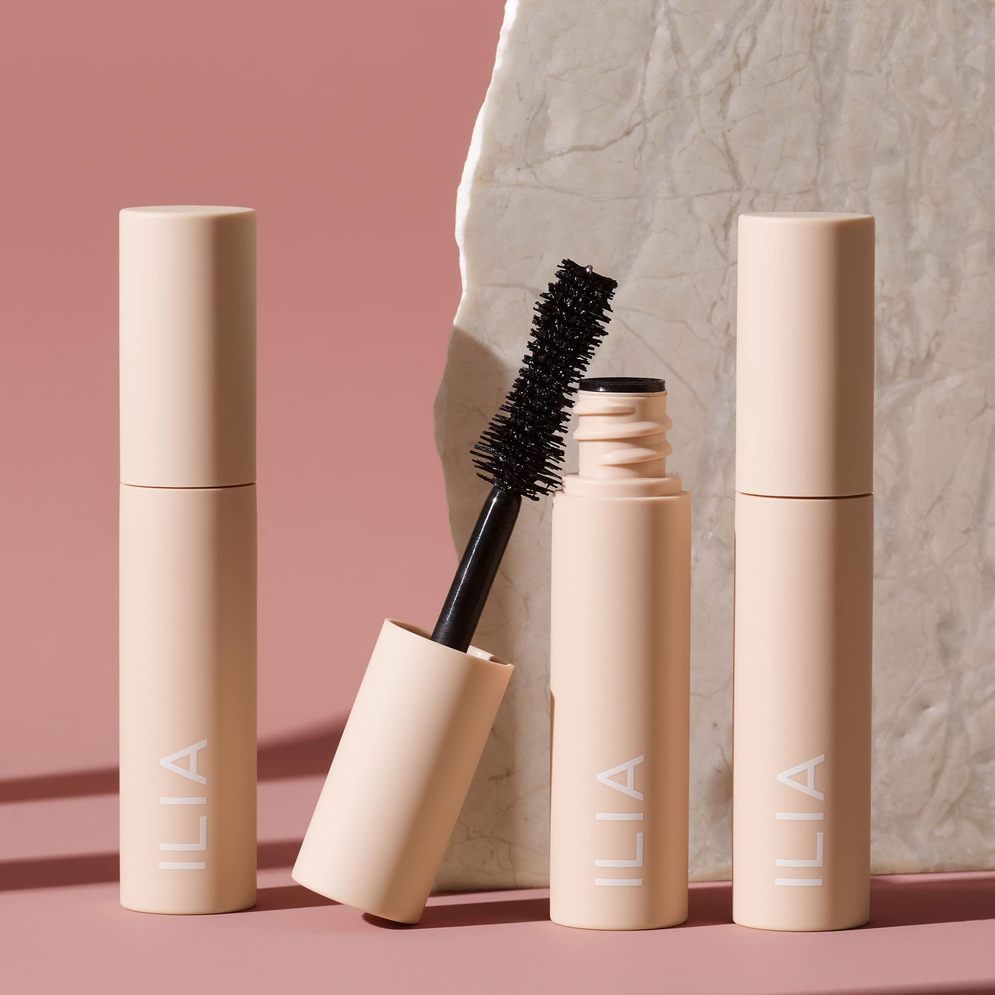 ILIA Fullest Volumizing Mascara travel-size tube ready for on-the-go