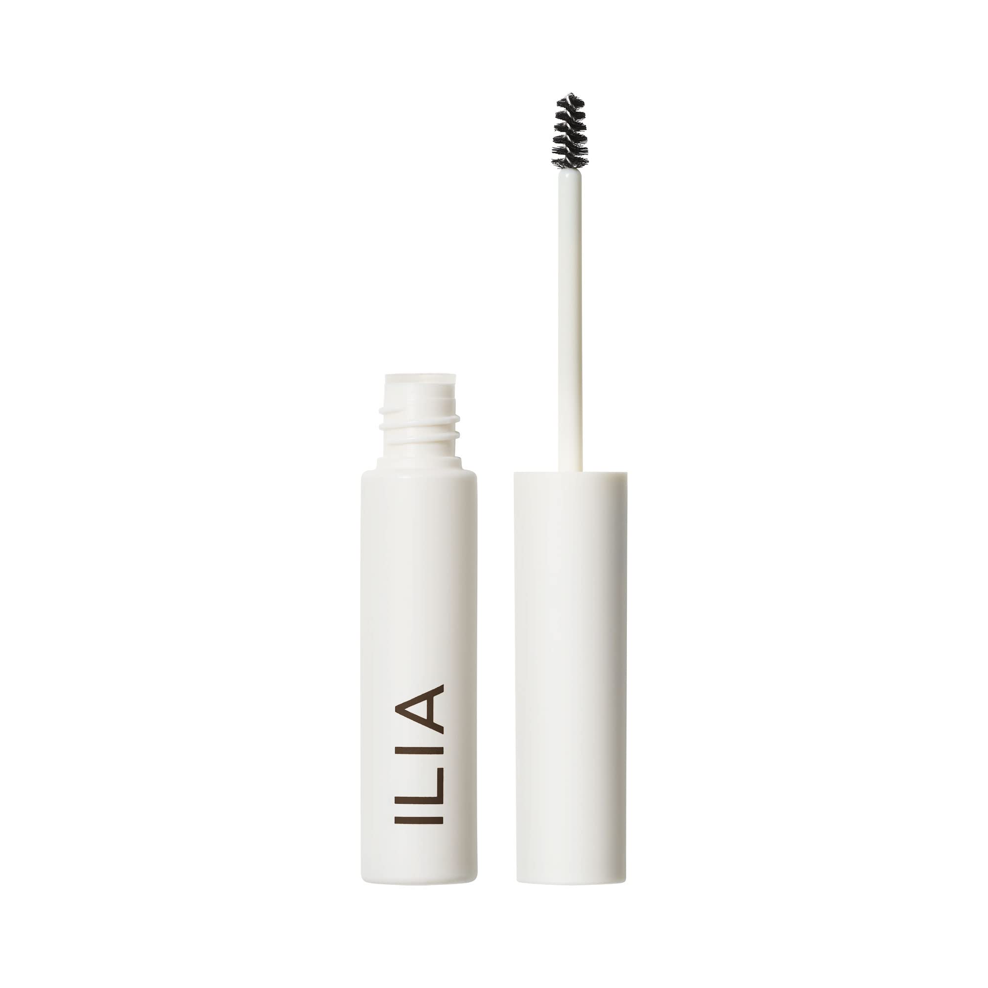 ILIA In Frame Brow Gel universal clear packaging shows clean vegan formula for easy brow definition