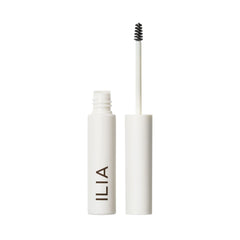 ILIA In Frame Brow Gel universal clear packaging shows clean vegan formula for easy brow definition