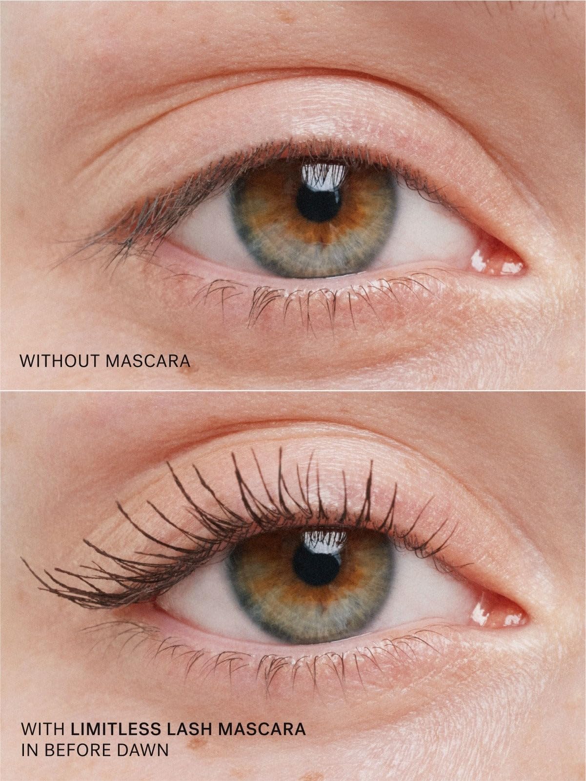 ILIA Limitless Lash Mascara formula with arginine supports lash fortification from within.