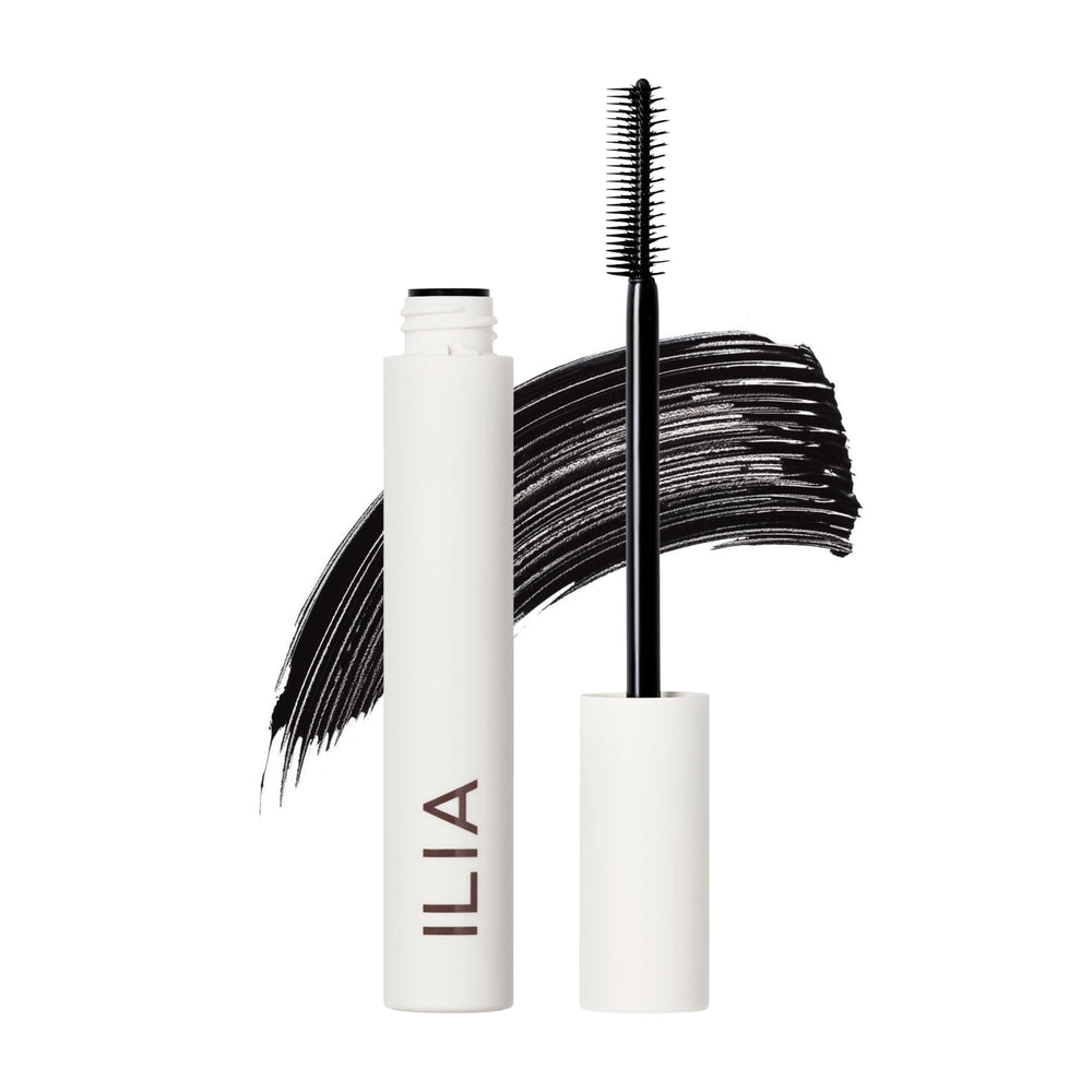 ILIA Limitless Lash Mascara wand closeup for precise lengthening and lift.