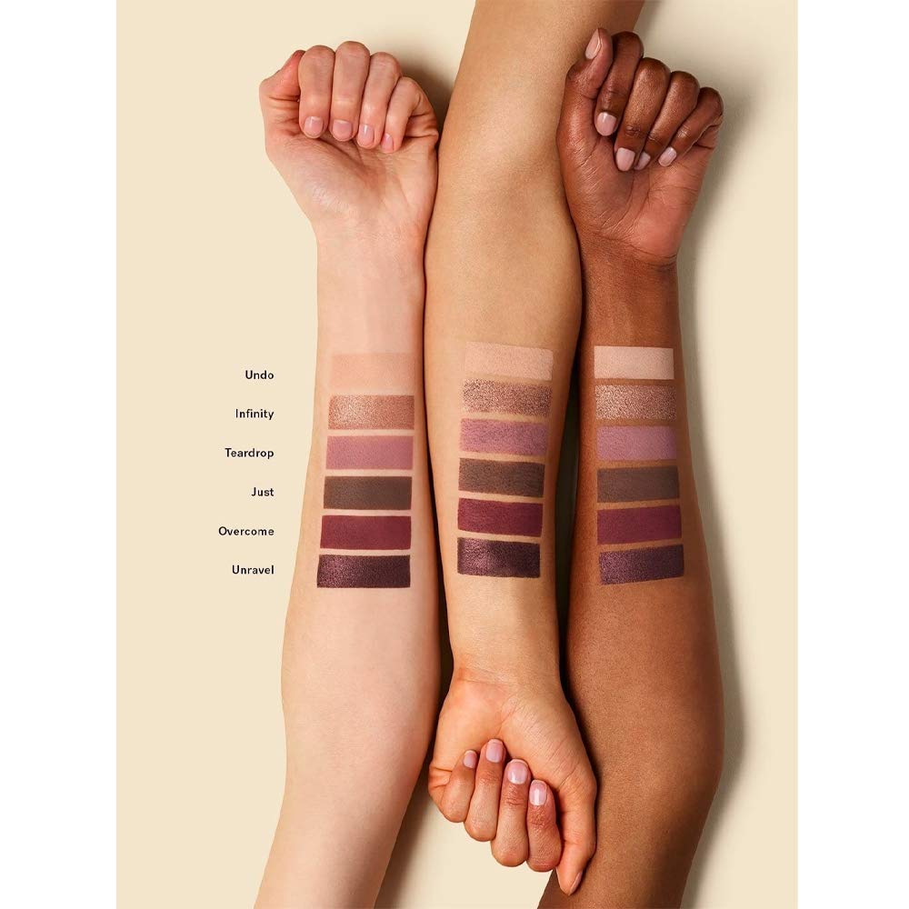 ILIA Necessary Eyeshadow Palette swatches demonstrate high pigment across finishes