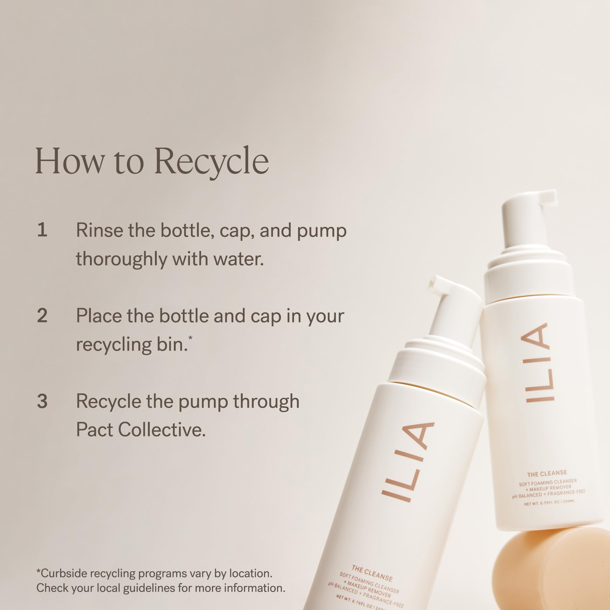 ILIA Soft foam texture close-up illustrating gentle daily cleansing.