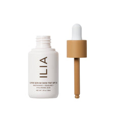 ILIA Skin Tint texture swirl shows dewy finish and hydration
