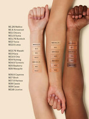 ILIA true skin concealer creamy texture closeup for smooth blending.