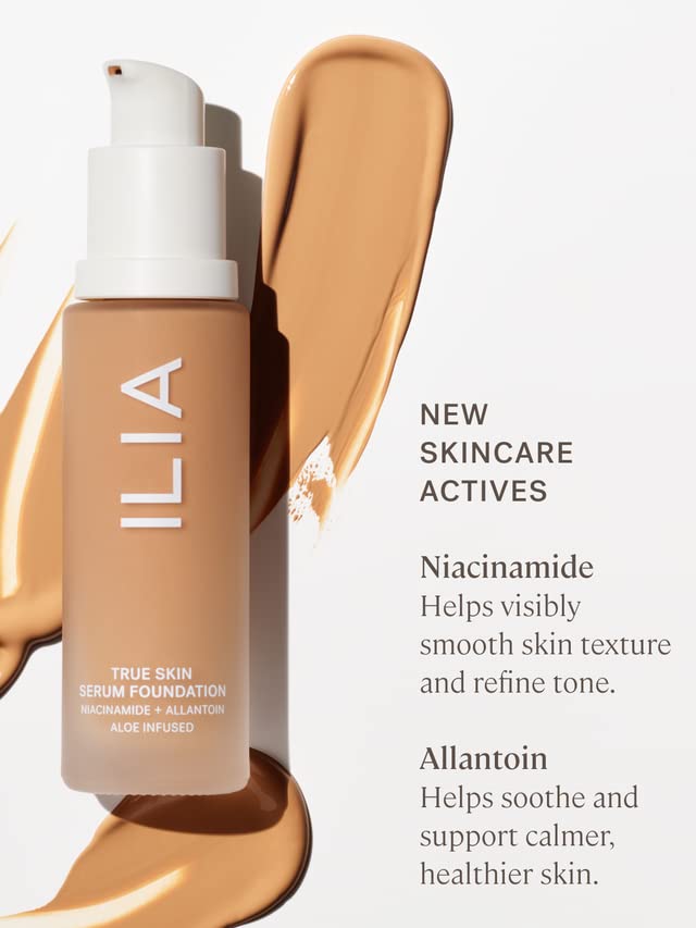 ILIA True Skin Serum Foundation airy formula offers lightweight wear.