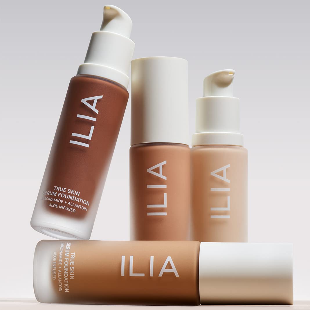 ILIA application closeup with fingers shows quick coverage