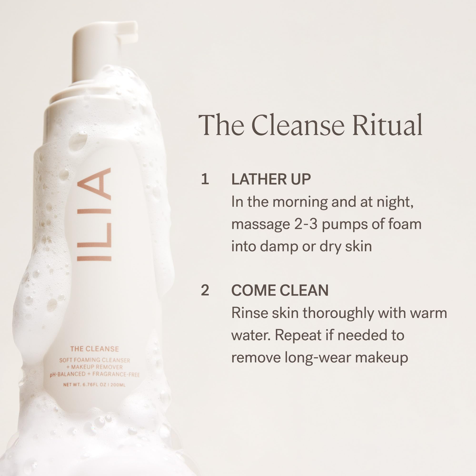 ILIA Vegan cruelty-free packaging highlight sustainable production.