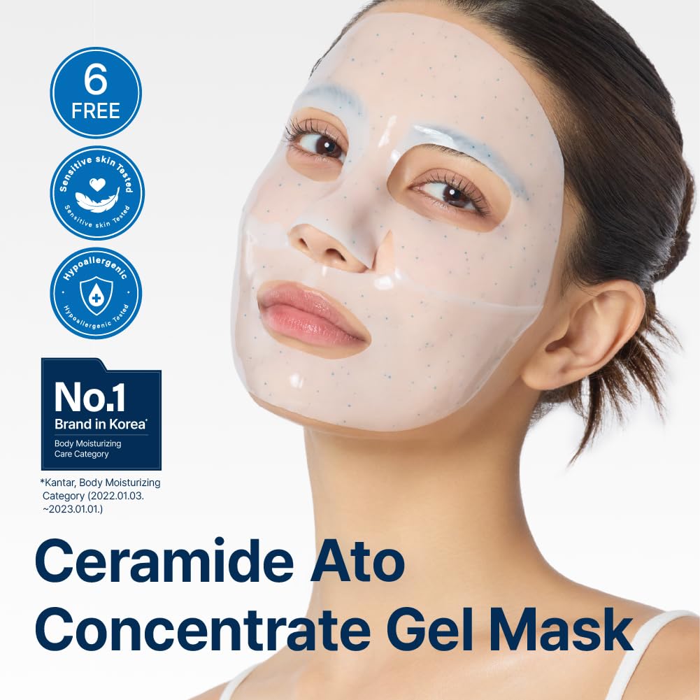 Illiyoon Ceramide Ato gel texture image shows soothing hydrogel feel.