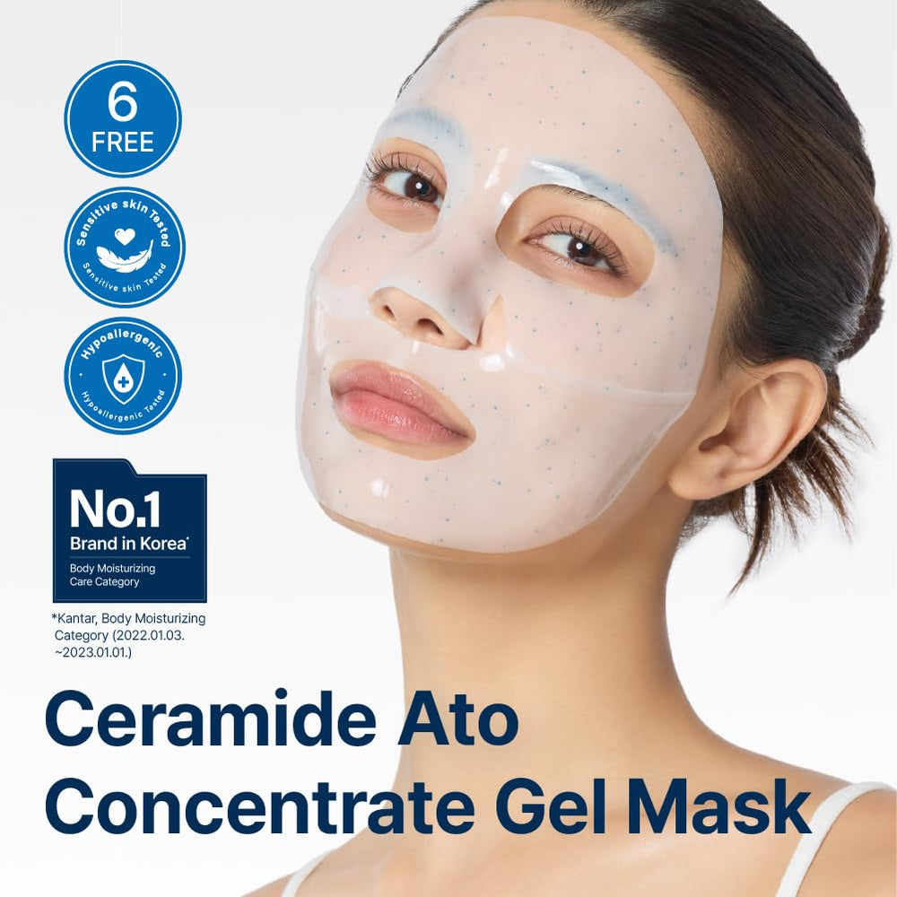 Illiyoon Ceramide Ato gel texture image shows soothing hydrogel feel.
