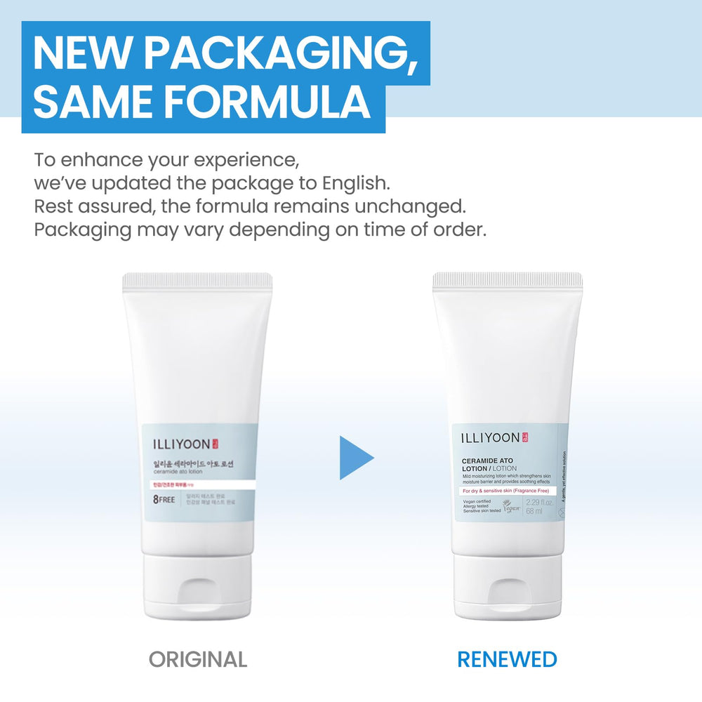 Illiyoon Ceramide Ato Lotion used by a baby and family for sensitive skin care.
