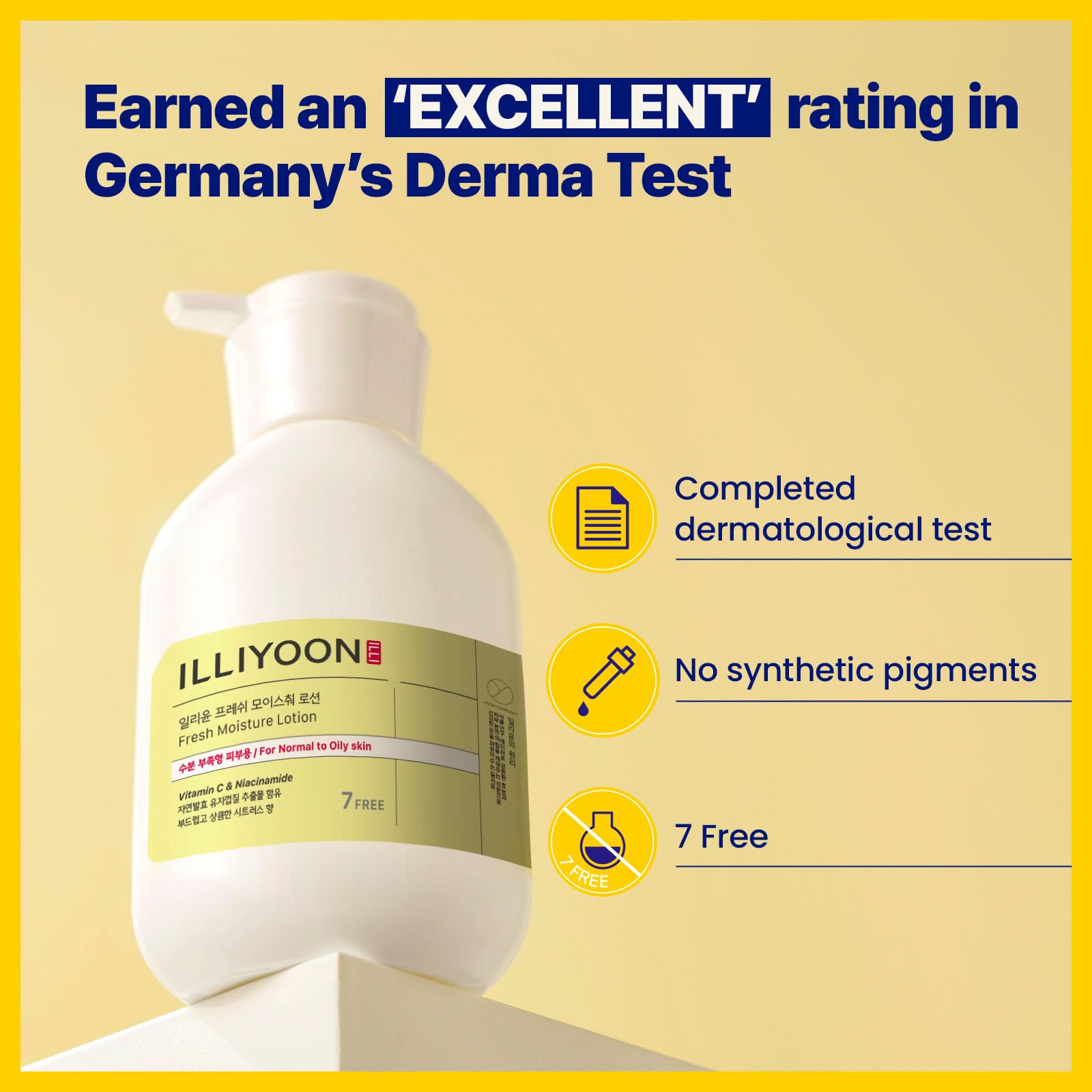 Illiyoon Fresh Moisture Lotion on dry skin demonstrates comforting, lasting moisture