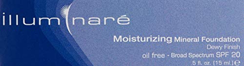 Illuminare Moisturizing Mineral Foundation Florentine Fair dewy finish close-up - natural glow for normal to dry skin.
