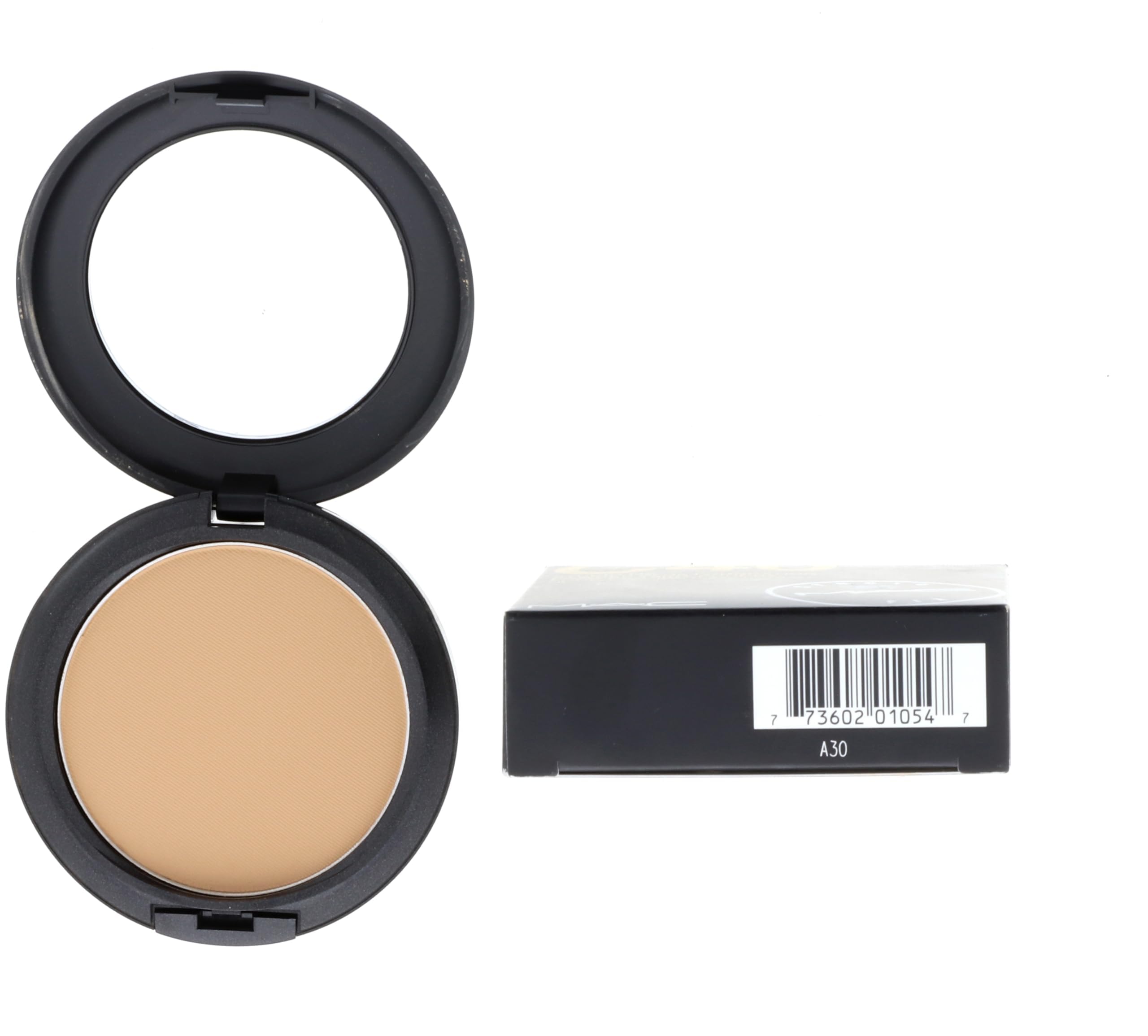 MAC Studio Fix Powder Plus finish swatch on forearm shows long-wear matte