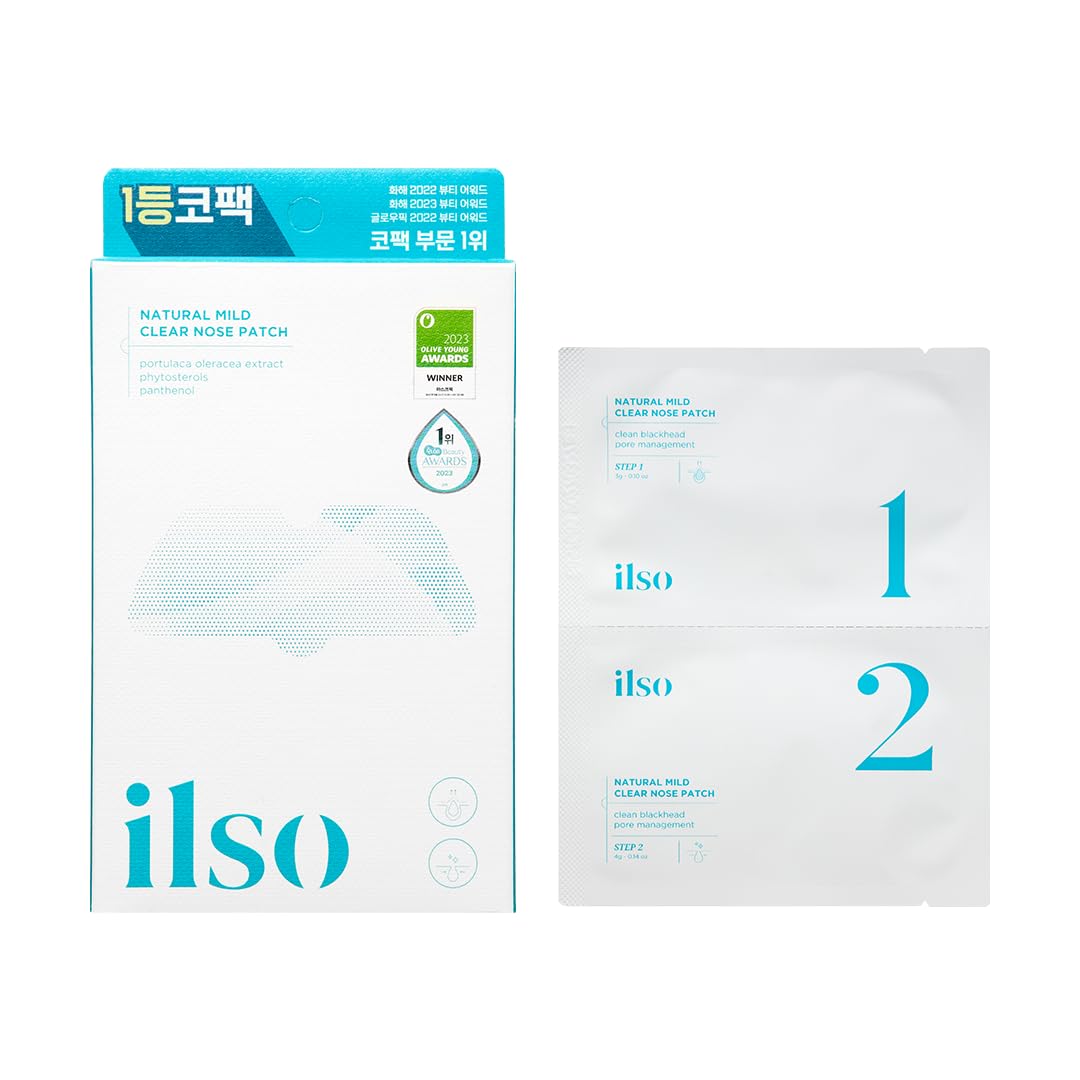 ilso Natural Mild Nose Patch hypoallergenic testing supports sensitive-skin use.