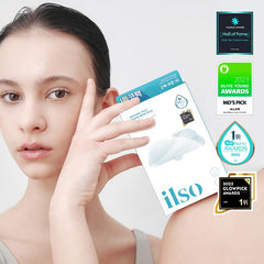 ilso Natural Mild Nose Patch packaging shows five Step 1, five Step 2, ten swabs.